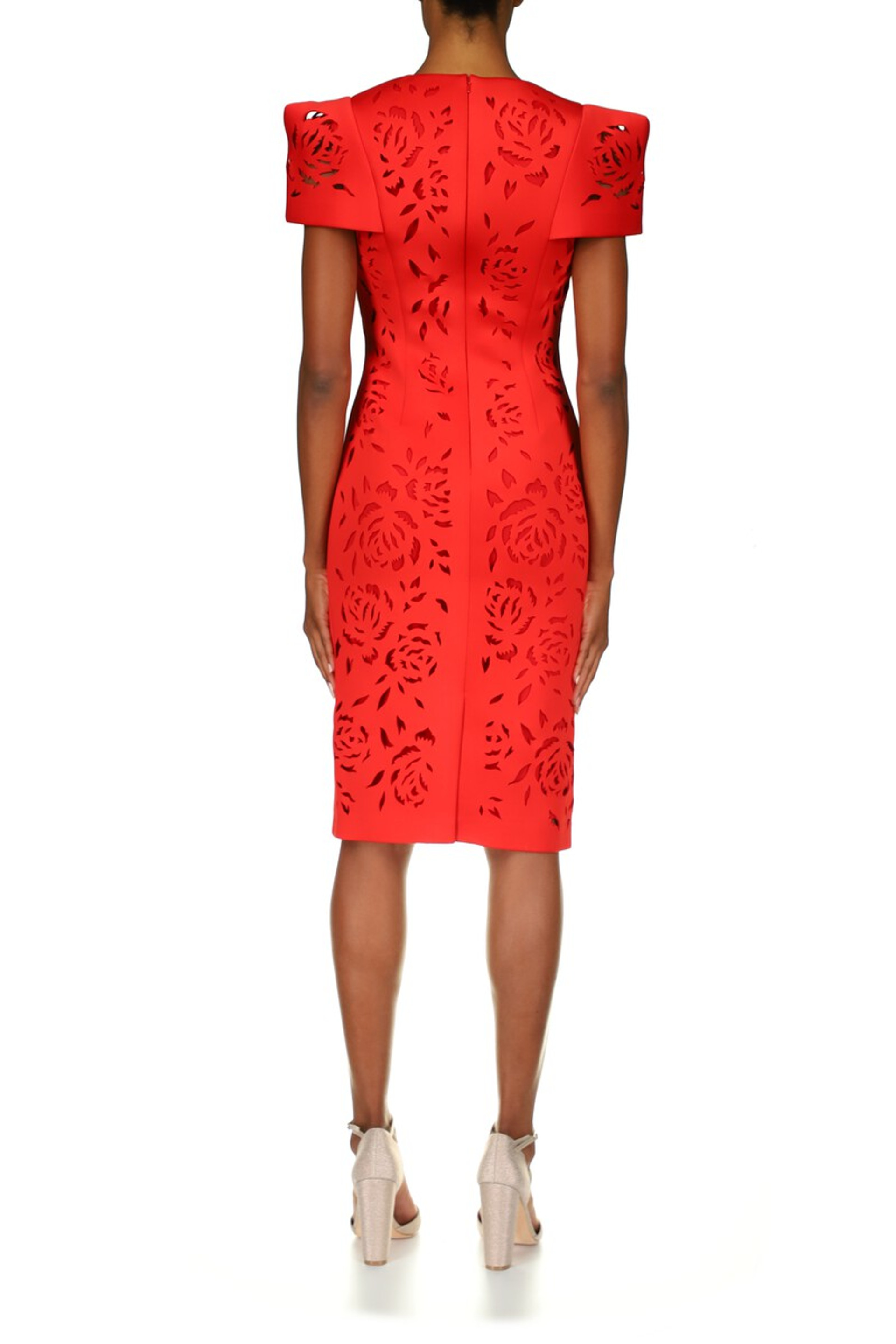 Scuba V-Neck Day Dress