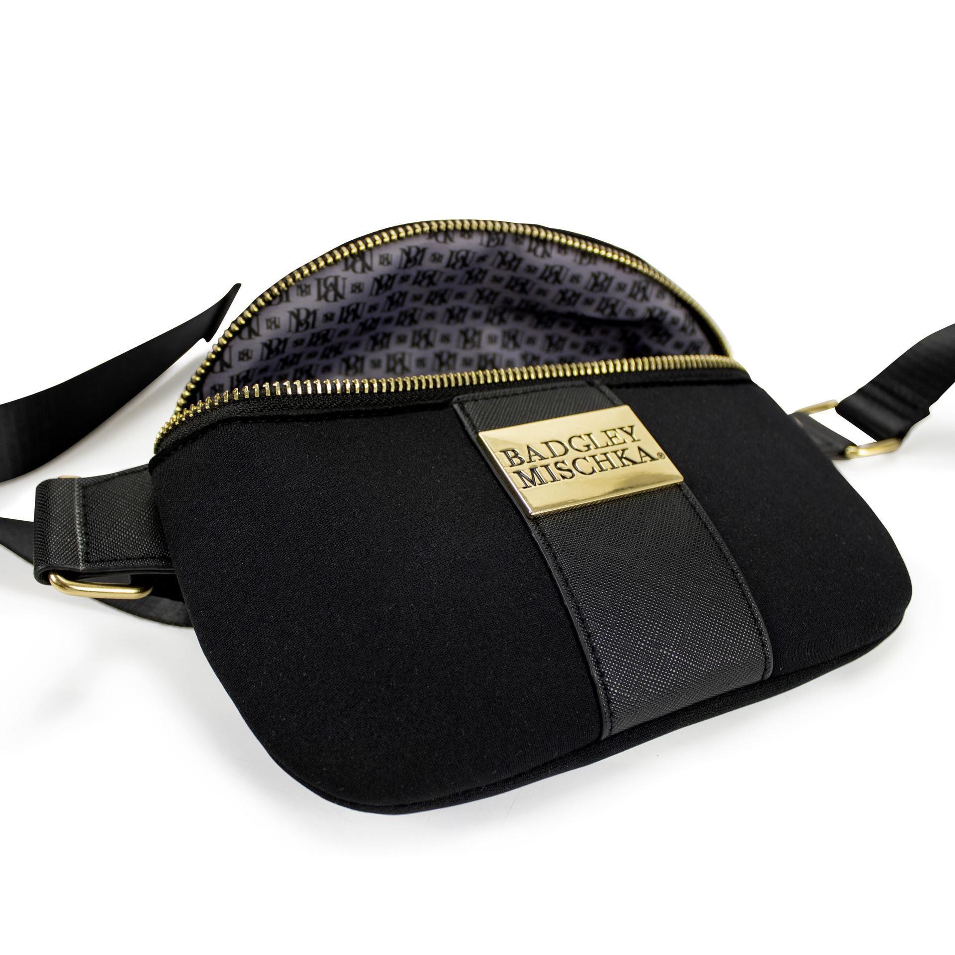 Sage Scuba and Vegan Leather Belt Bag
