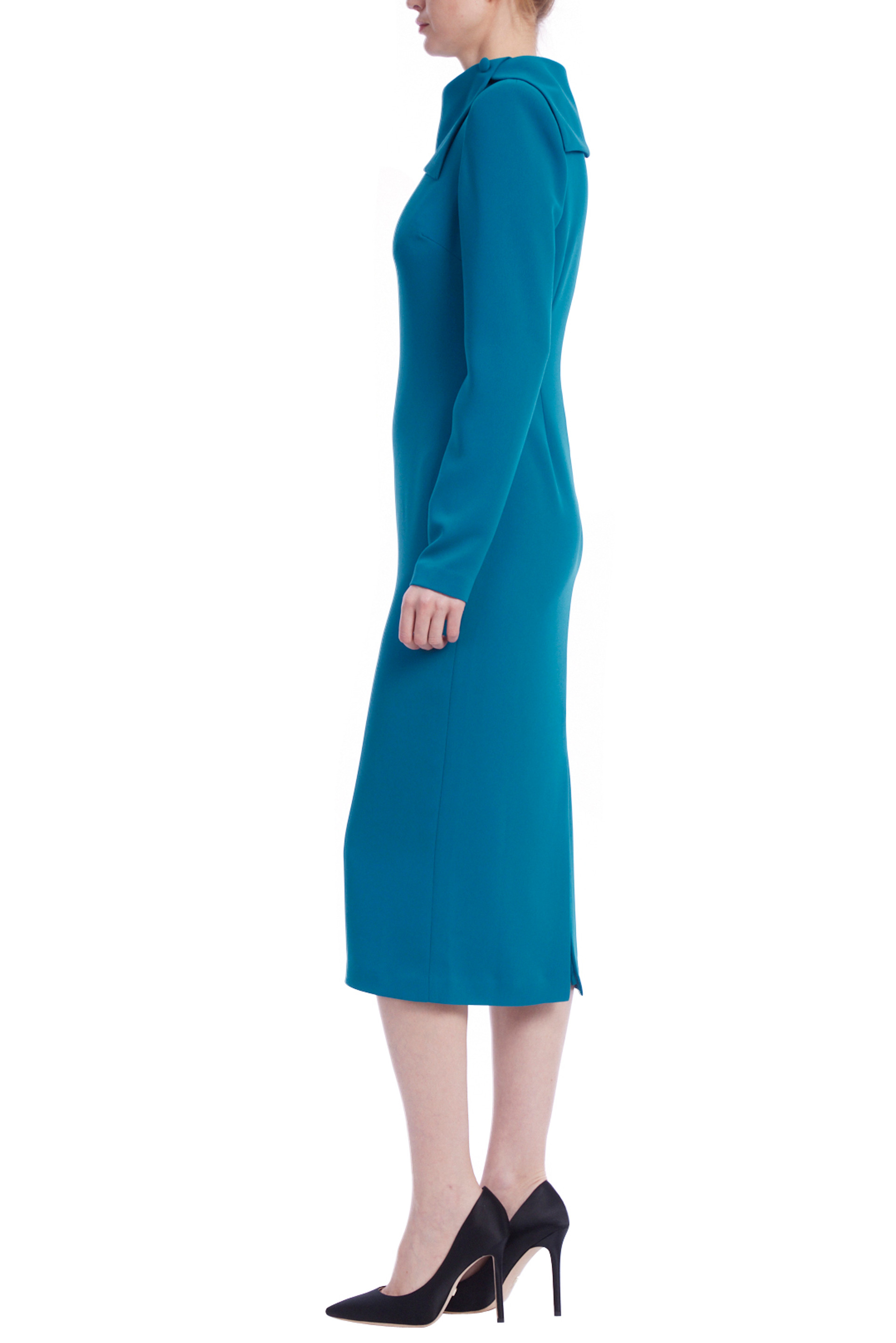 Long Sleeve Mock Neck Day Dress