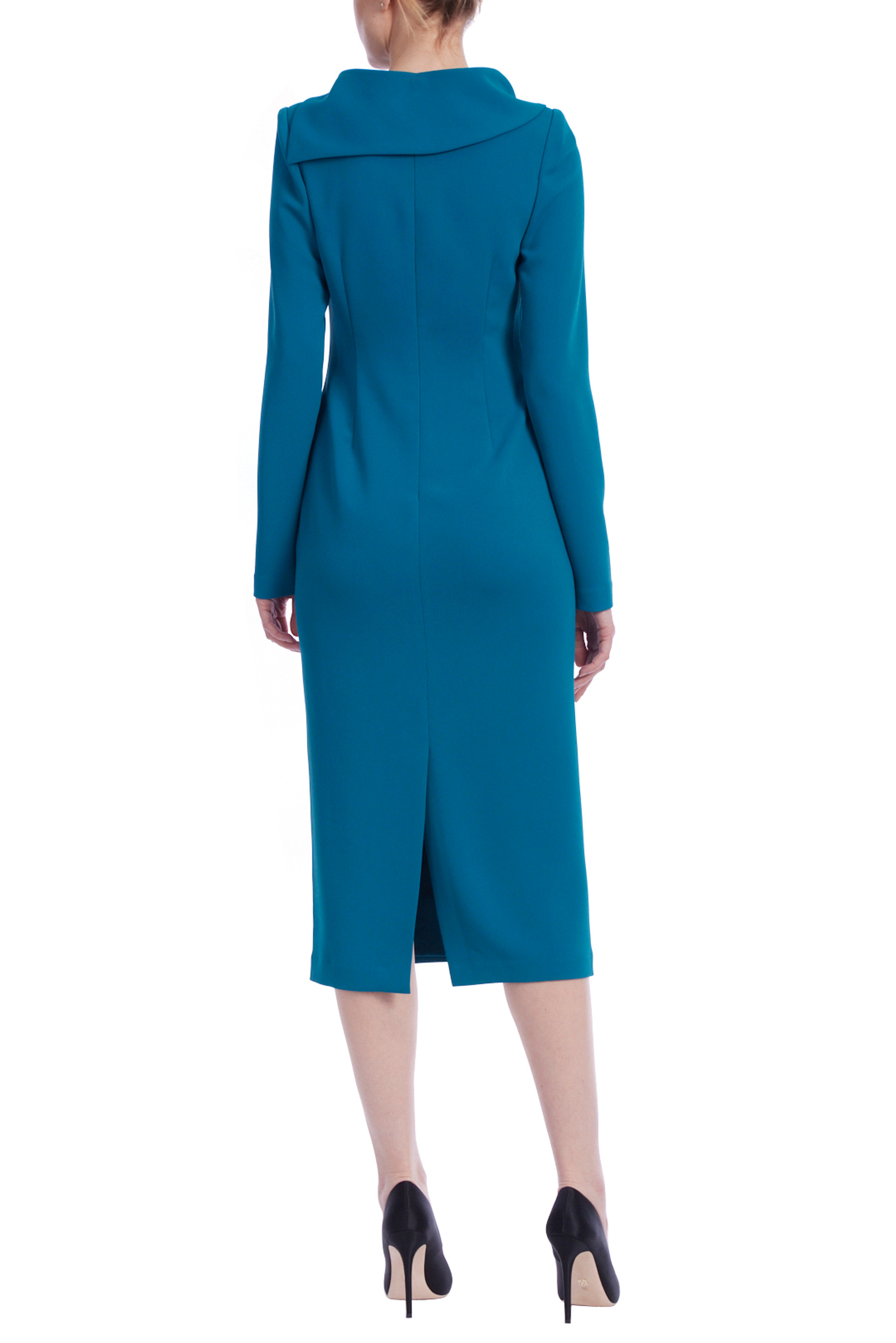 Long Sleeve Mock Neck Day Dress