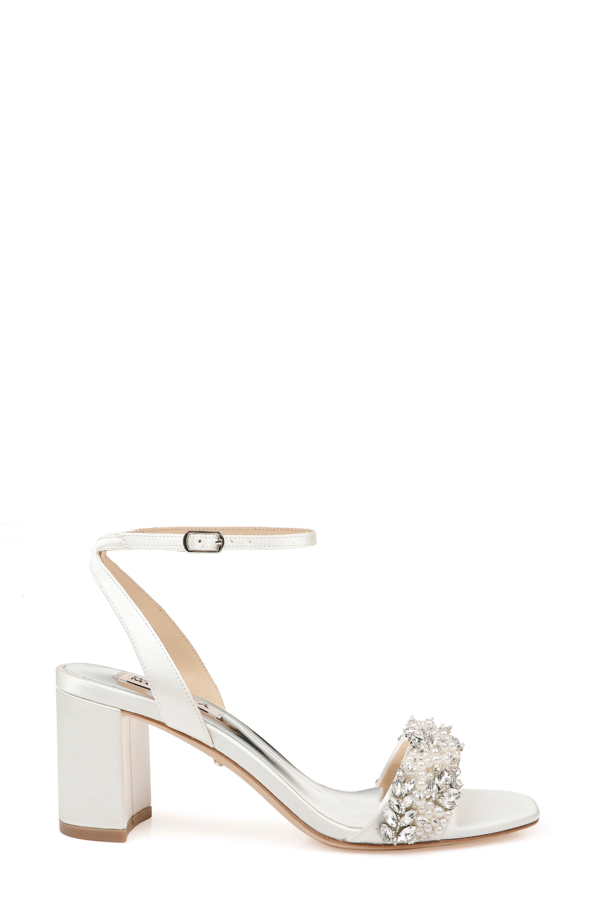 Clara Wide Width Embellished Strap Evening Shoe