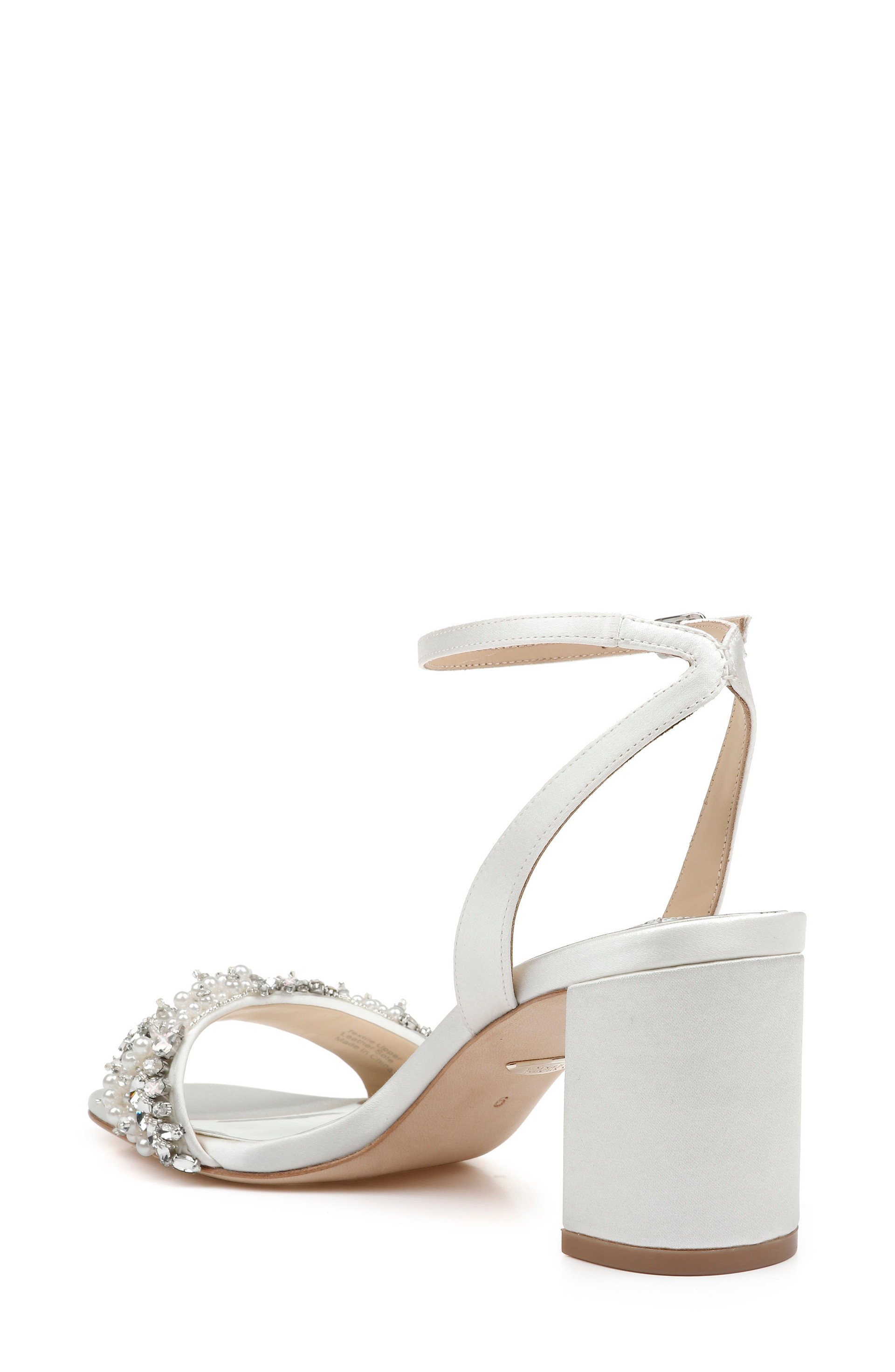 Clara Wide Width Embellished Strap Evening Shoe