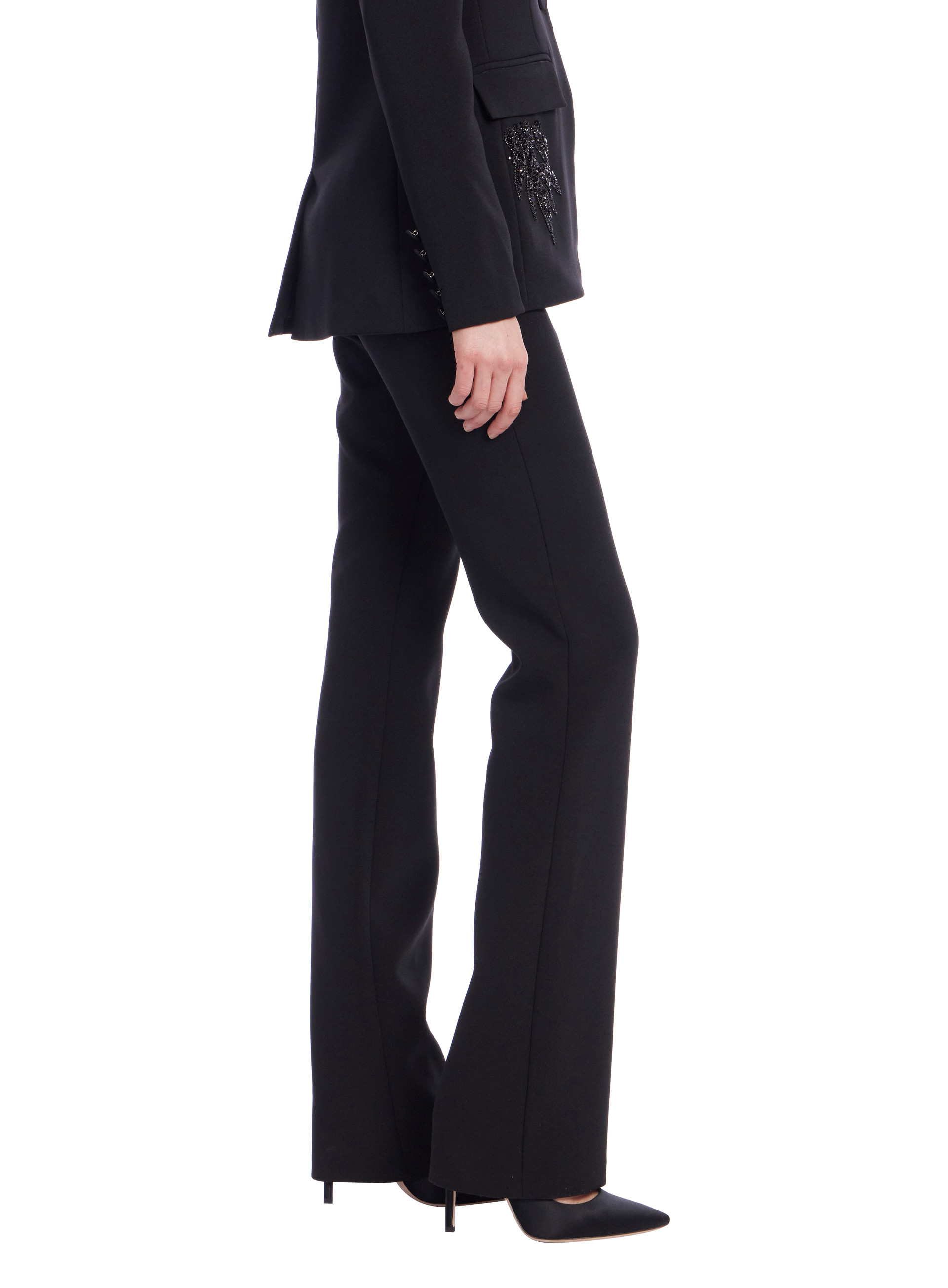 Mid Rise Straight Leg Pant