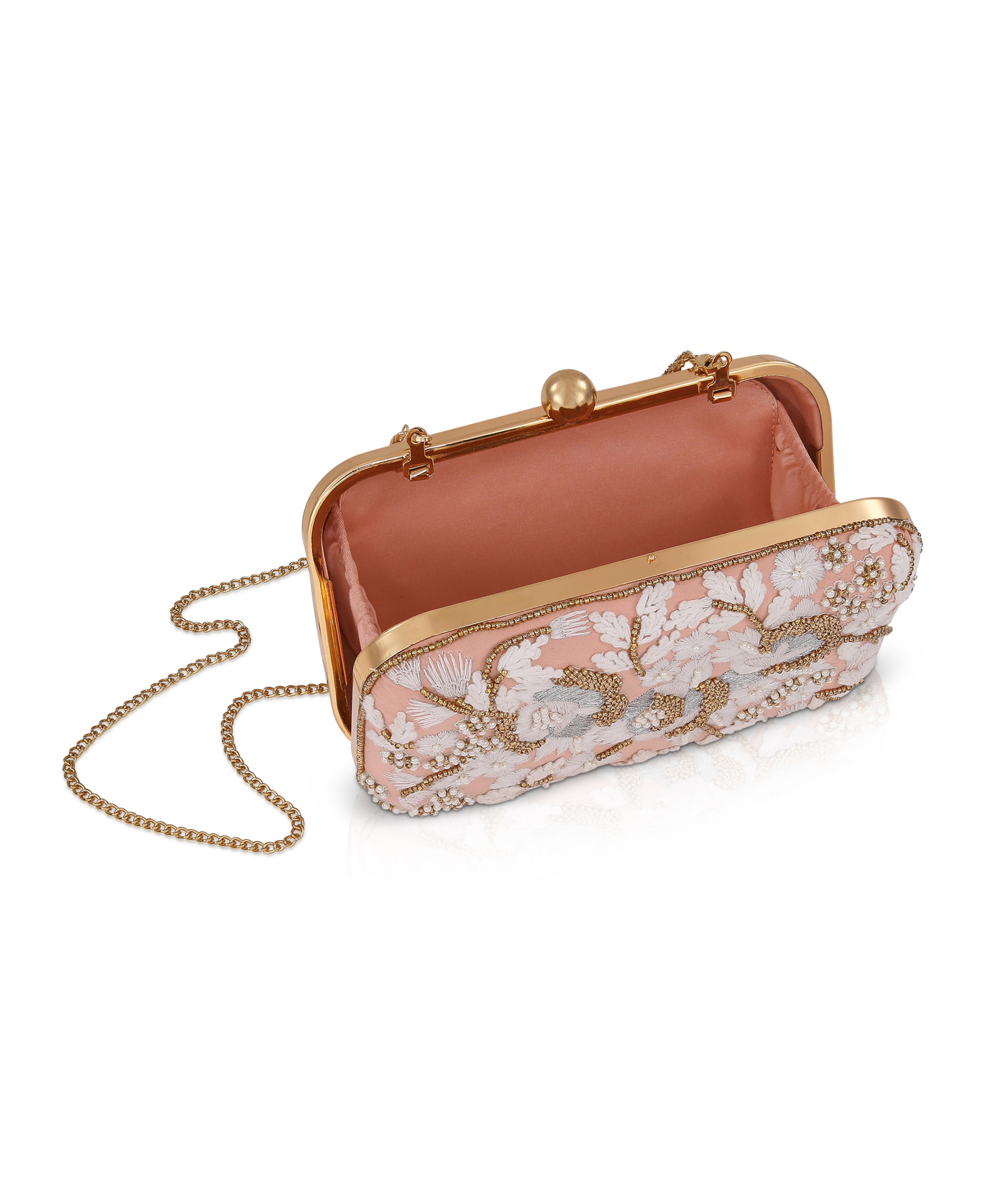Elise Floral Embroidered Clutch