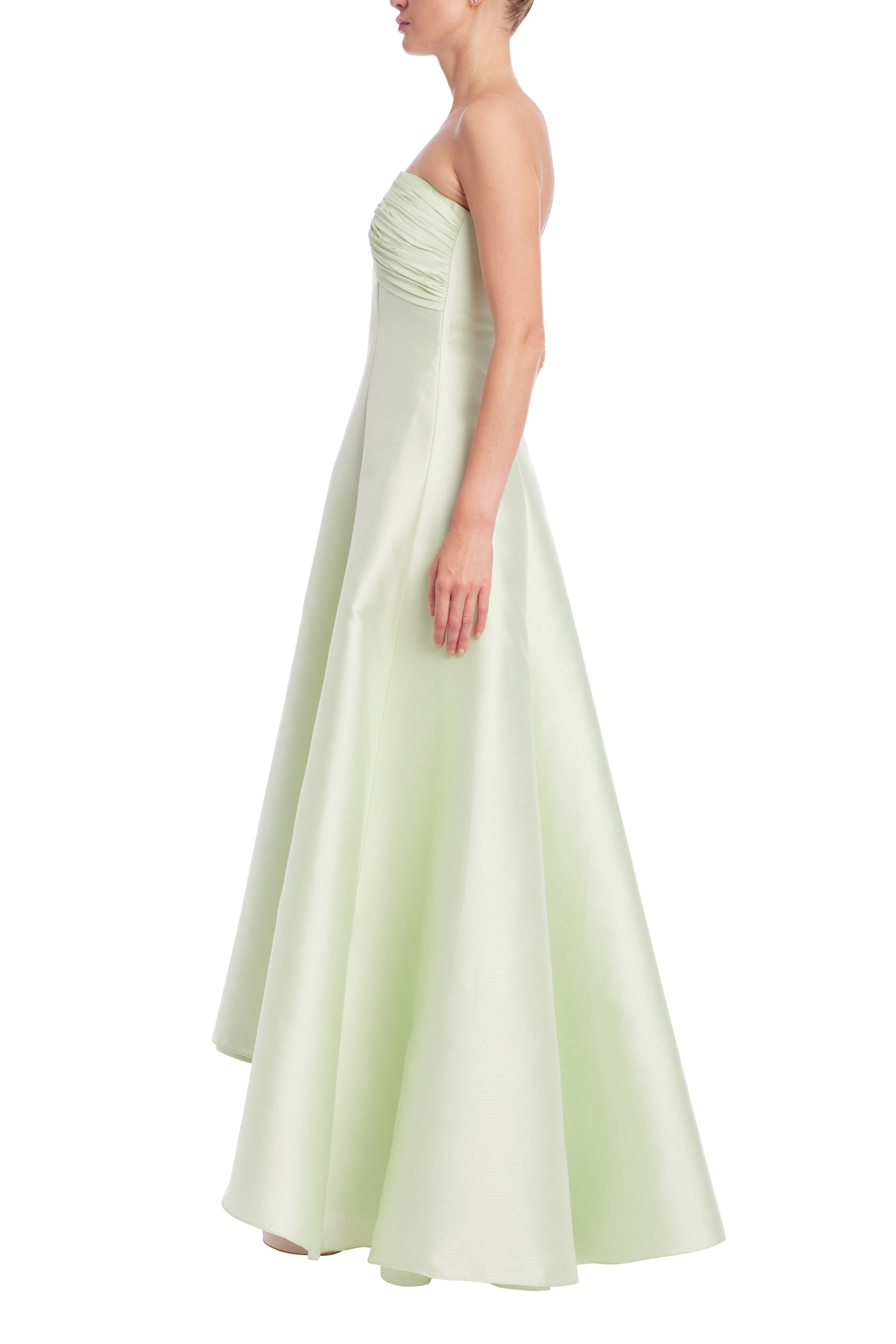 Strapless Sweetheart Neck A-Line Gown