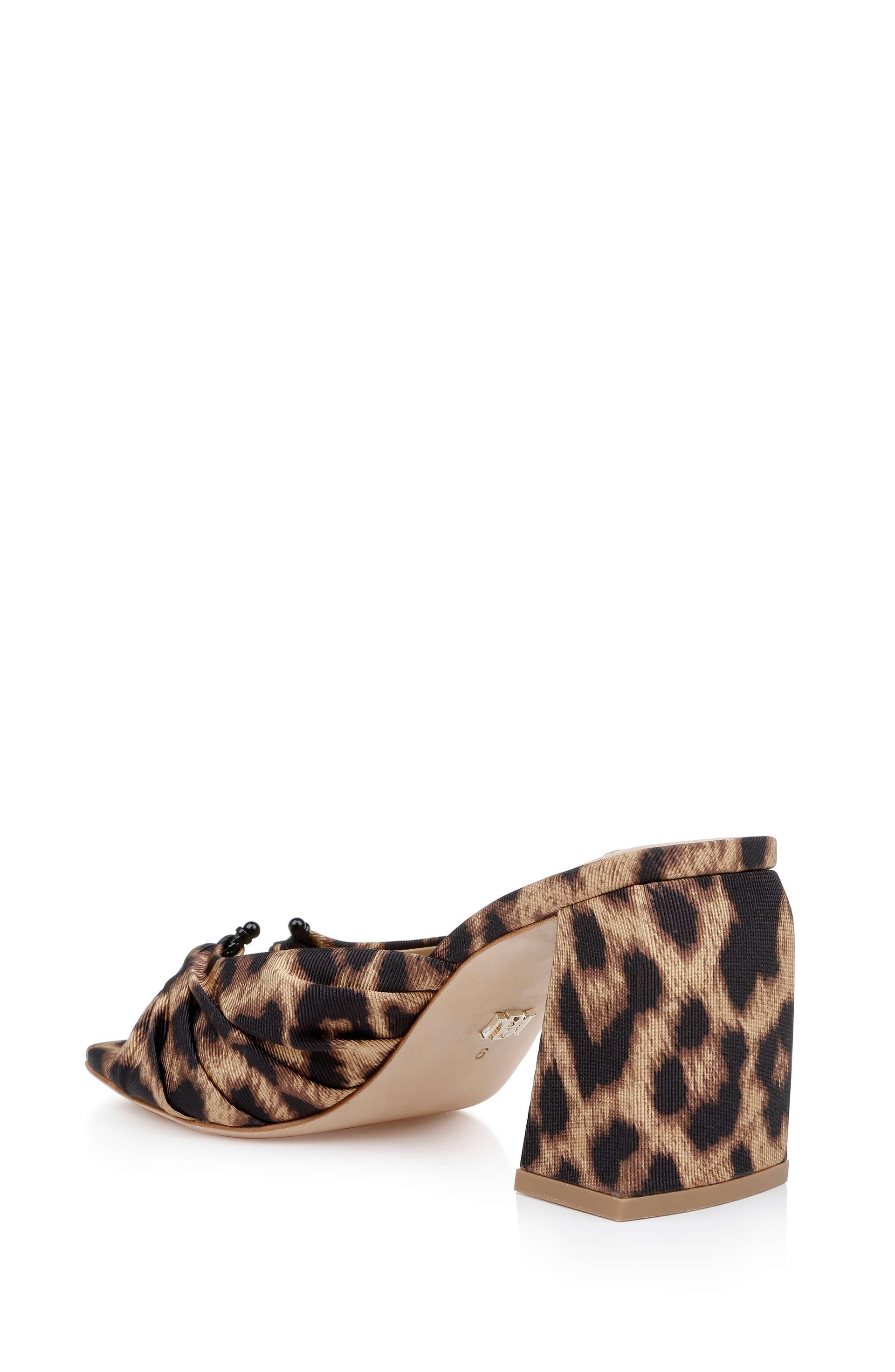 Vayla Ruched Block Heel Mule Sandal