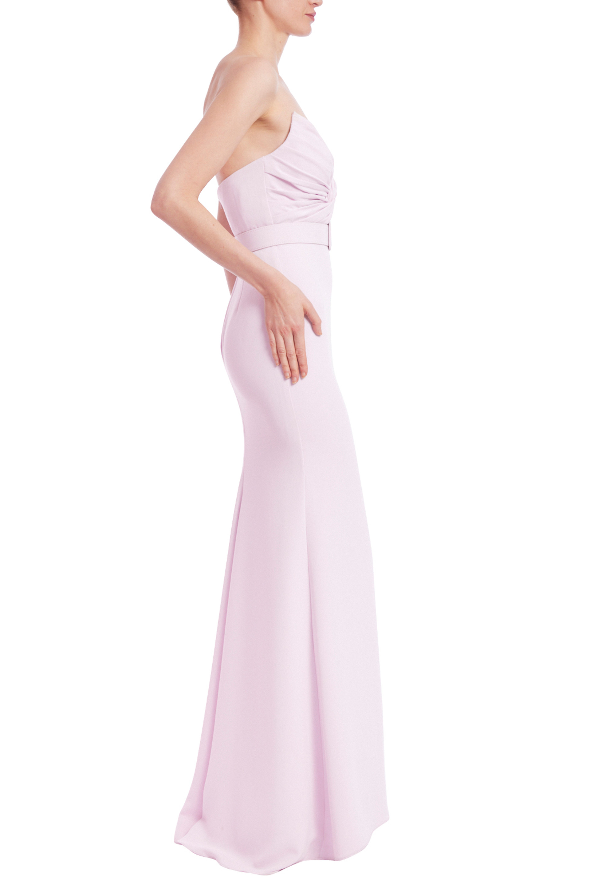 Strapless Twisted Bodice Gown