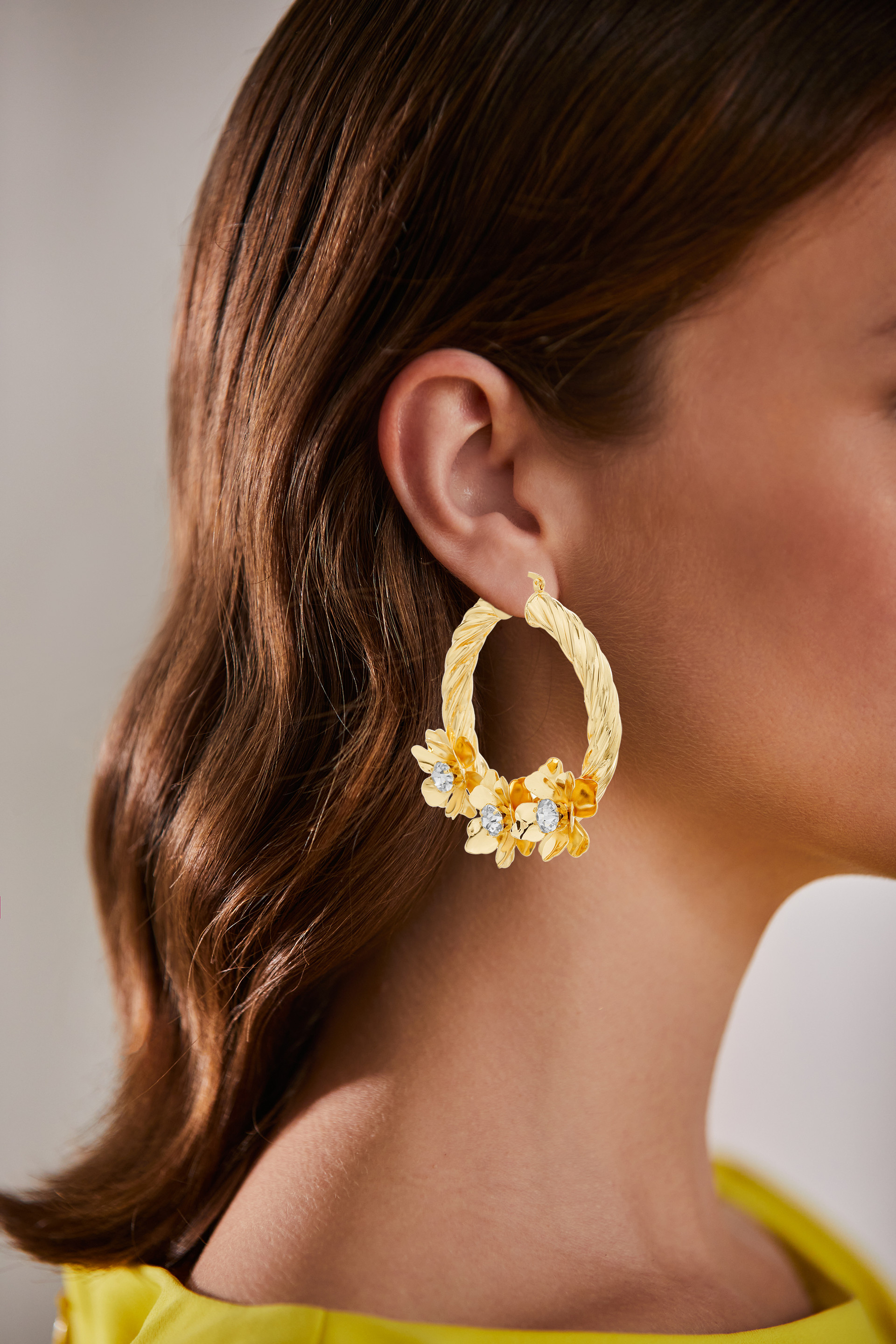 Ravishing Twisted Hoop