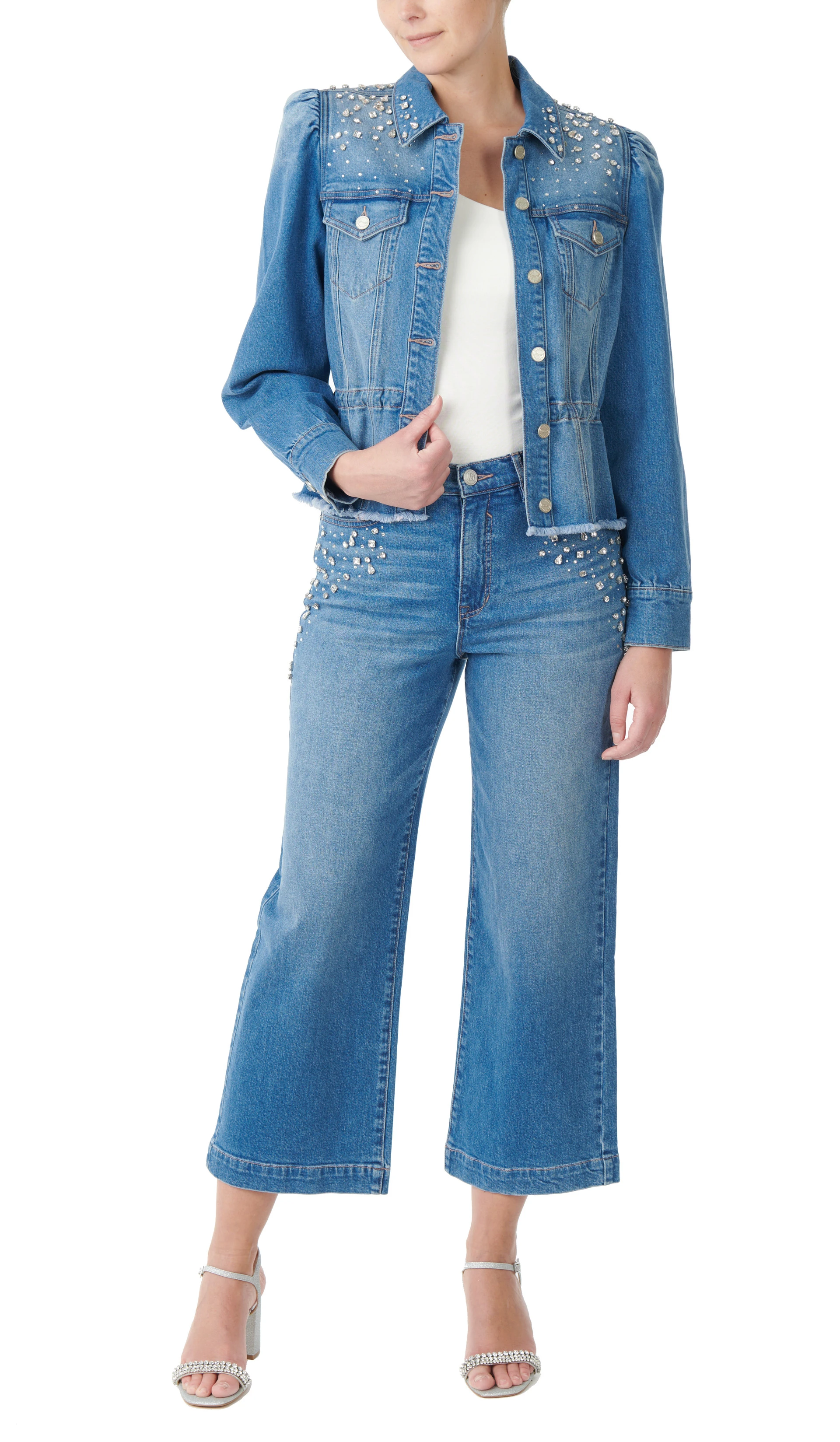 Tunnel Waist Jean Jacket