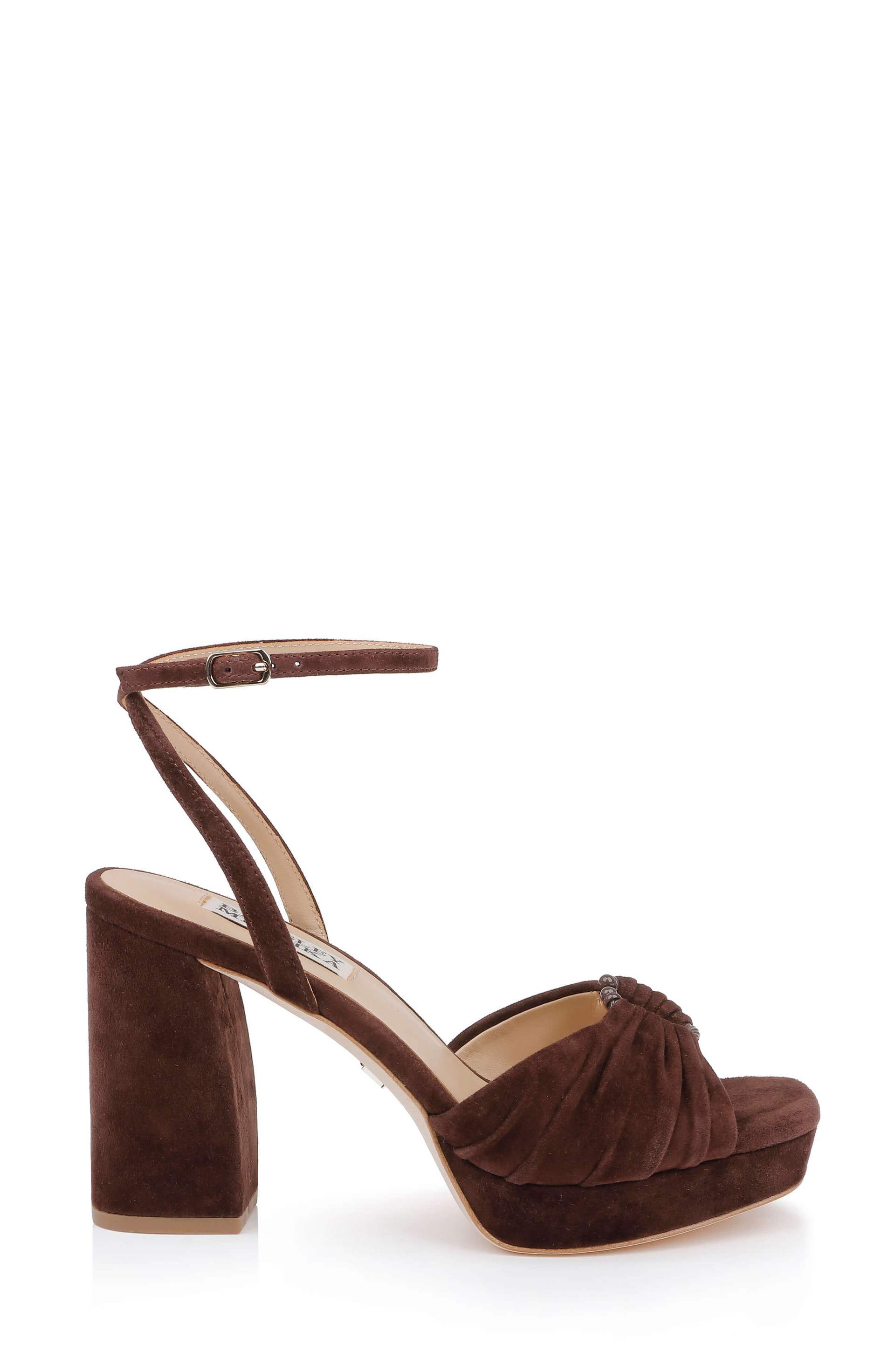 Veda Platform Block Heel Sandal with Ankle Strap