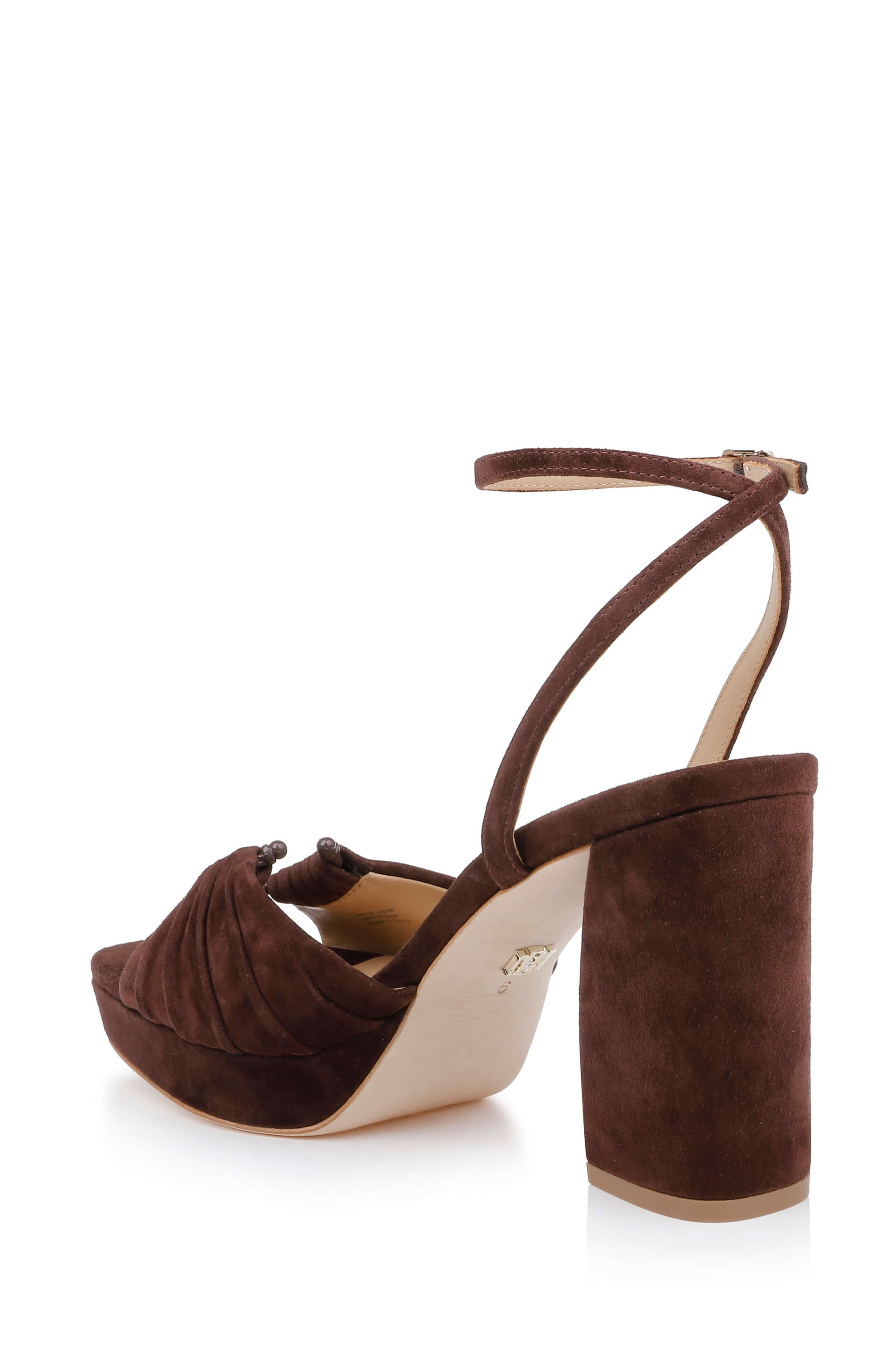 Veda Platform Block Heel Sandal with Ankle Strap
