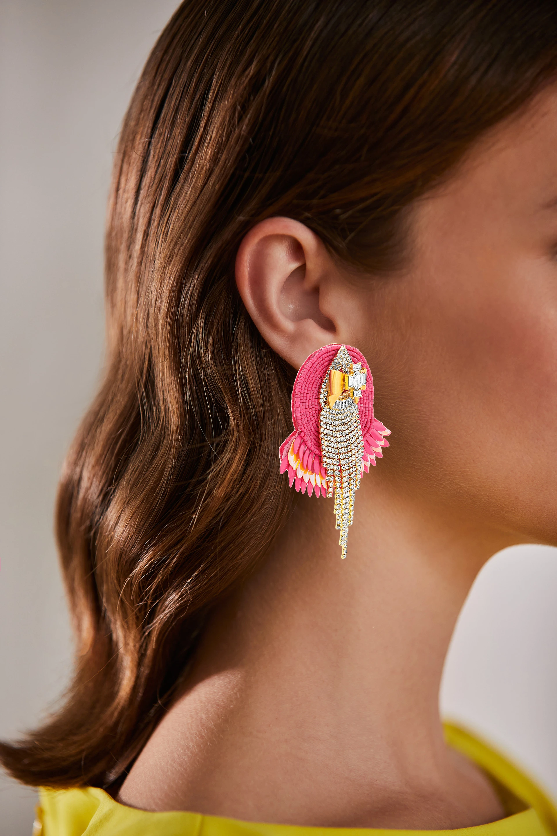 Delectable Beaded Disc Earrings