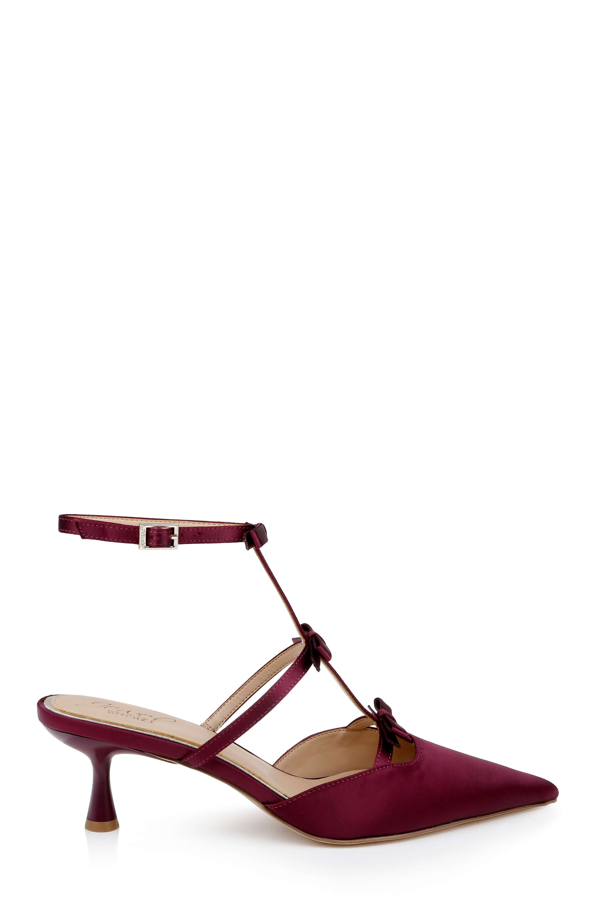 Elisabetta T-Strap Kitten Heel Pumps
