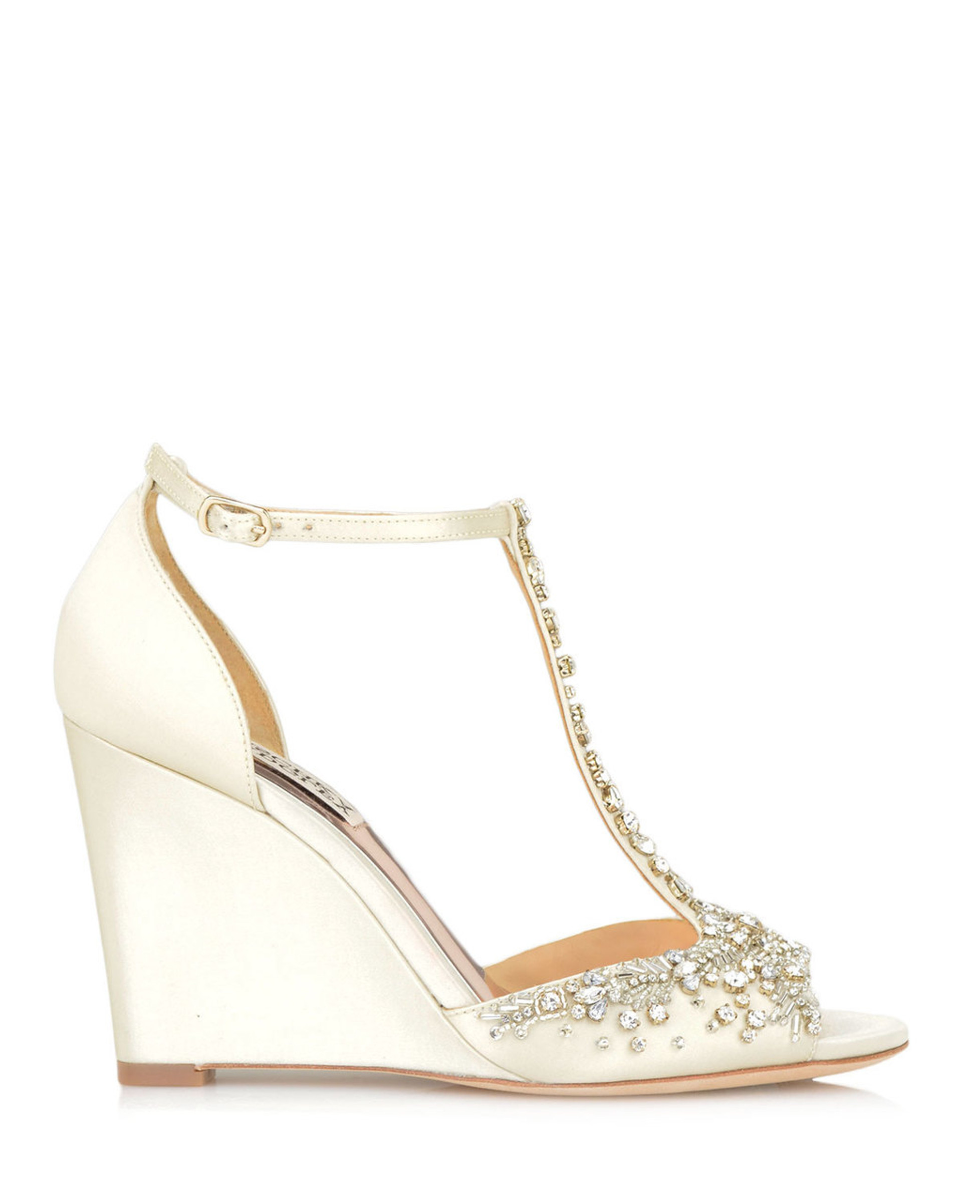 Sarah Embellished Wedge Evening Shoe