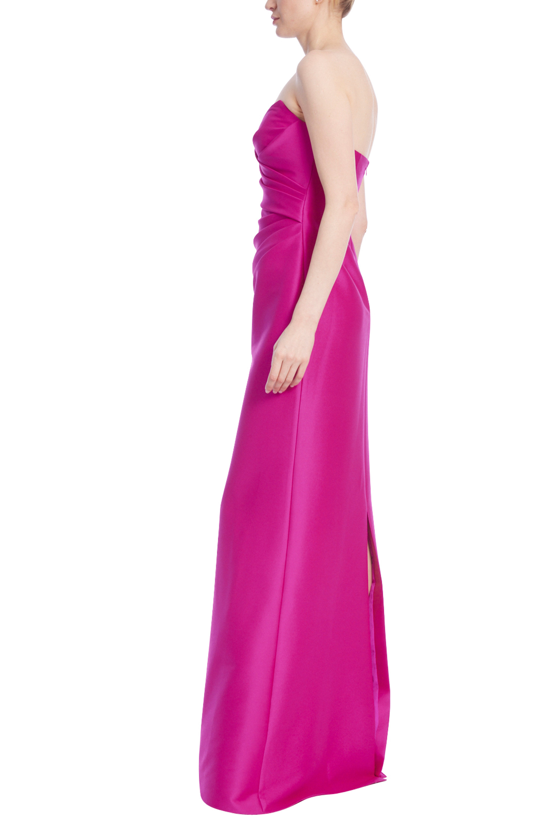 Strapless Sweetheart Neck Gown